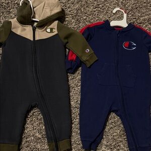 Champion Kids Footies - Black, Olive, and Navy